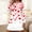 White, variant on Sakmal Long Sleeve Mumu Nightgownss for Women Valentines Cute Love Loungewear Knee Length Heart Print Womens Nightgown L