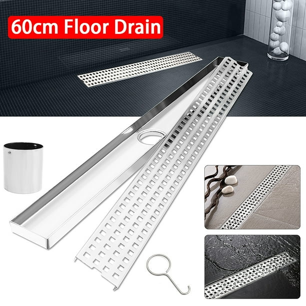 23 Stainless Steel Tile Insert Long Floor Drain Linear Shower 23 Stainless Steel Tile Insert Long