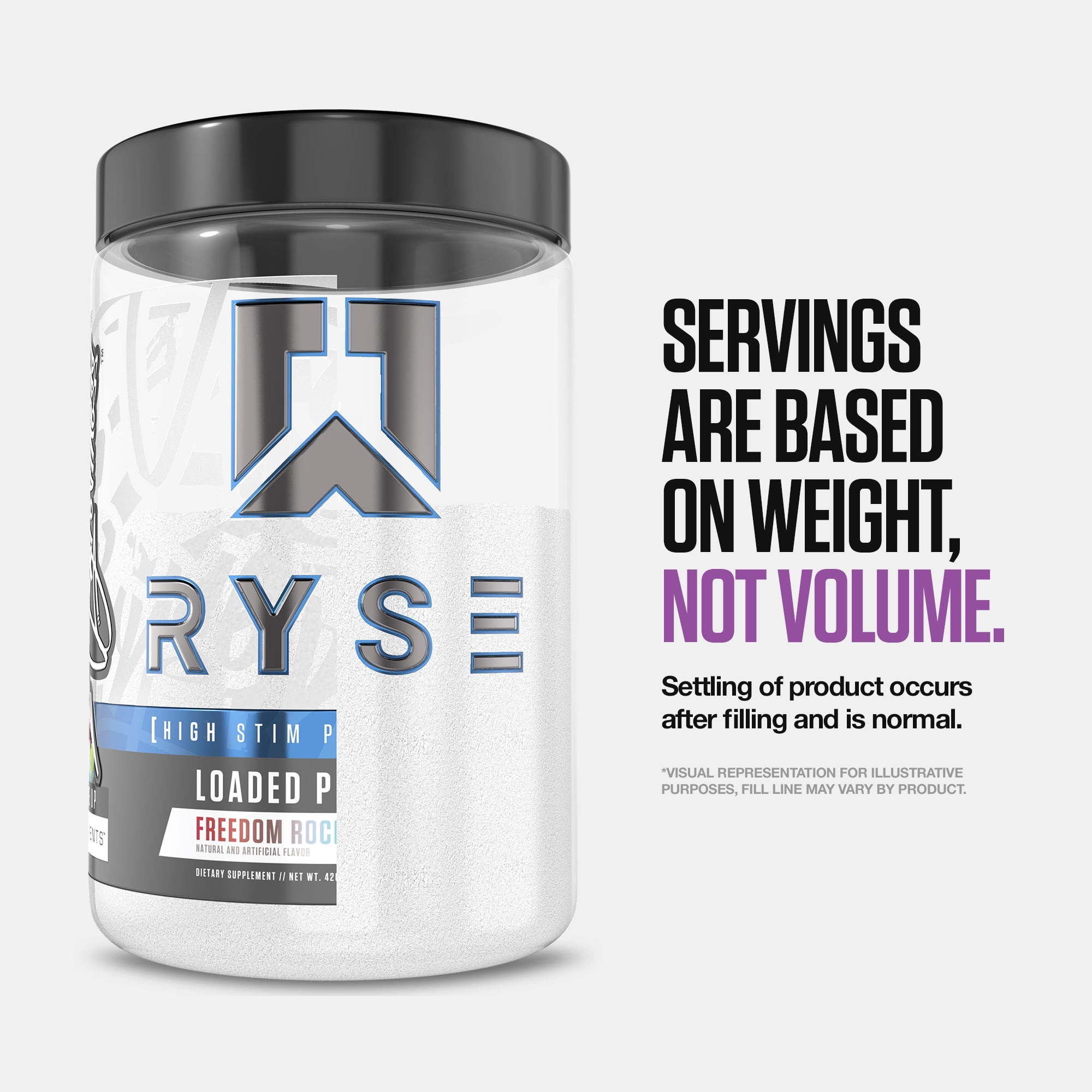 RYSE Loaded Daily Pre Workout Powder - Kool-Aid Grape - 30 Servings
