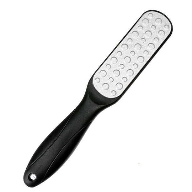 Lima para pies, removedor de vello de pies de doble cara, exfoliante para tratamiento de pies de acero inoxidable
