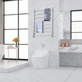 thumbnail image 2 of Costway 145W Electric Towel Warmer Wall Mounted Heated Drying Rack 8 Square Bars, 2 of 10