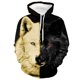 thumbnail image 3 of Sudadera con capucha para hombre de otoño con estampado de lobo animal, jersey estampado 3D, moda urbana, sudadera popular de manga larga de gran tamaño para hombre, 3 of 5