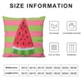 thumbnail image 5 of PHYHOO Super Soft Throw Pillow Covers Decorative Summer Fruits Theme Pink Cartoon Watermelon Square Cushion Cover Throw Pillow Case for Home Live Room (Pink Cartoon Watermelon) White, 5 of 5