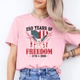 thumbnail image 2 of USA Independence Patriotic Shirt, 250 Years America Eagle Flag T-Shirt, 2 of 6