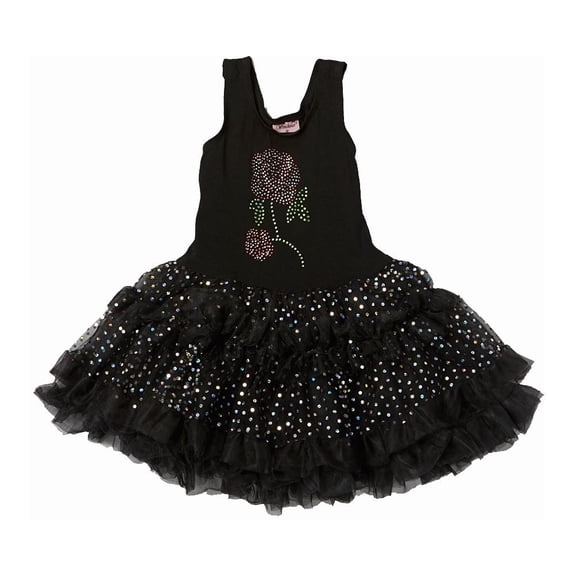 Wenchoice Girl'S Hot Pink Sequin Rose Tee S(1T-2T)