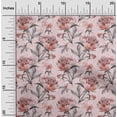 thumbnail image 2 of oneOone Tissu Velours Rose Tissu Floral pour Robe Tissu Imprimé au Mètre 58 Pouces de Large, 2 of 4