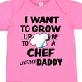 thumbnail image 4 of Inktastic I Want to Grow Up to Be a Chef Like My Daddy Boys or Girls Baby Bodysuit, 4 of 5