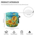 thumbnail image 4 of ZUXONGSY Sunflower Oil Paint Teapot Cozy Tea Cosy for Small Teapot with Elastic Band Drawstring Tea Pot Cover Insulation Reusable for Home Kitchen Decorative Accessories, 4 of 6