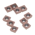 thumbnail image 2 of Insertos de torneado de carburo, 10 piezas de insertos de torneado de carburo, herramienta de torneado de madera, inserto de torno CNC de rendimiento sólido, 2 of 12
