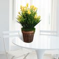 thumbnail image 2 of enqiretly artificial Plant Pot Plastic Artificial Flower Bonsai Indoor Decoration Simulation Bonsai, 2 of 8
