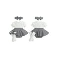 thumbnail image 3 of VeFlora Girl Fall Romper Dress Long Sleeve Romper Headband Socks Set Clothes, 3 of 9