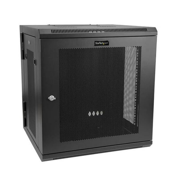 12U Wall-Mount Server Rack Cabinet - Up to 17 in. Deep - Hinged Enclosure