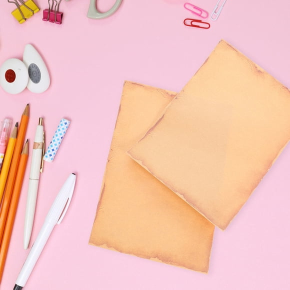 TABLETREANDS Papel Decorativo Retro Para Escritura Y Uso Multiusos En Cartas