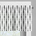 thumbnail image 5 of Ambesonne Abstract Valance & Curtain, Monochrome Lines Dots, 55"x36", Black White, 5 of 6