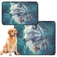 thumbnail image 2 of Qxltty Wolf King Dreamcatcher Cat litter Pads Pet Set of 3 Diaper Mats Center Anti-leakage Layer Absorbent Soft and Comfortable, 2 of 7