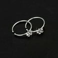 thumbnail image 6 of GKNET Small Flower Clear Crystal Nose Ring Stud Hoop-Sparkly Pin Ring Piercing 1Pc, 6 of 7