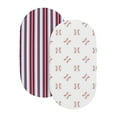 thumbnail image 4 of Sweet Jojo Designs Baseball Patch Red White and Blue Baby Bassinet Fitted Sheets 2 Piece Set, 4 of 6