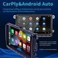 thumbnail image 3 of Android 12 Car Stereo Double-Din GPS Navigation with 9 Inch IPS Screen Carplay Android Auto Support WIFI & BT Connection/Mirror Phone Link/Reverse Image/Steering Wheel Control, 3 of 9