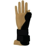 Rolyan Universal Thumb Spica Splint, Forearm Brace Fits Both Left and Right Wrists with Adjustable Straps, Short Length