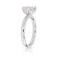 thumbnail image 3 of Eterna Jewel 1.7 Ct Emerald Cut Lab-Created Simulated Diamond Engagement Ring for Women - 14K White Gold Plated Prong Setting - Wedding & Anniversary Ring - Perfect Gift for Her on Special Occasions, 3 of 3
