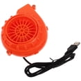 thumbnail image 2 of Mini ventilador inflable para disfraz, bomba de aire portátil USB, ventilador inflable para ropa de dinosaurio, suministros para fiestas de Halloween y cosplay, color naranja, 2 of 8