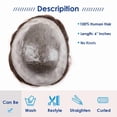thumbnail image 3 of Men's Capillary Prosthesis Knotless Invisible Base Mens Toupee Human Hair System Units Injection PU Skin Male Hair Prosthesis Replacement Systems, 3 of 7