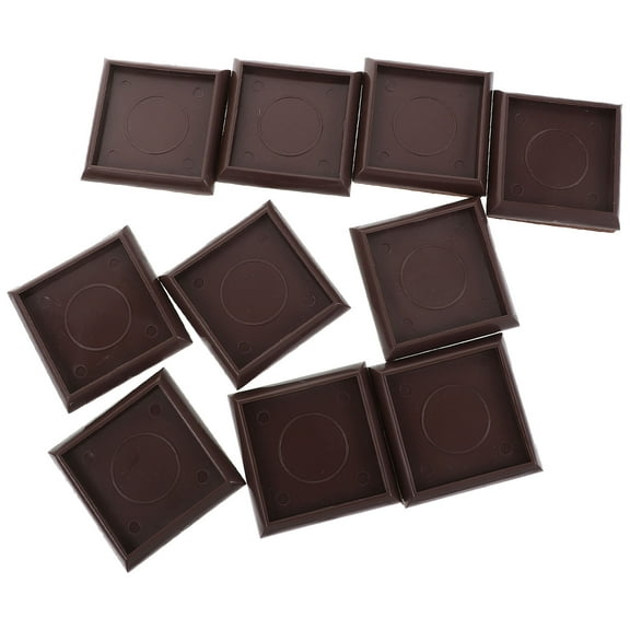 10 Pcs Leg Pads Desk Legs Table Protectors Rugs Furniture Floor for Carpet Caster Cups Mat Plastic