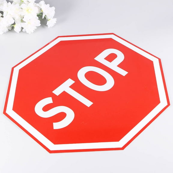 DEMACRIO 1Pack 13.8x13.8x0.08in Stop Street Sign for Drivers Business Owners