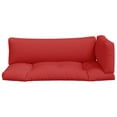 thumbnail image 2 of vidaXL Pallet Cushions 3 pcs Red Fabric, 2 of 5