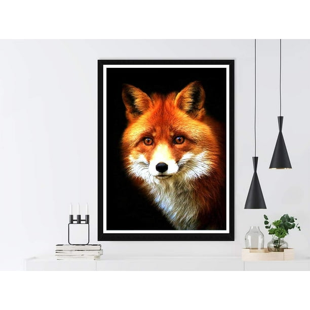 Snow Baby Fox - Animals 5D Diamond Painting - DiamondByNumbers - Diamond  Painting art