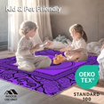 thumbnail image 4 of ODIKA 8'x10' Machine Washable Non-Slip Area Rug, Medallion Anti Slip Throw with Rubber Backing High Traffic Rug, Purple, 528551, 4 of 5