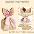thumbnail image 6 of 12PCS Brown Bunny Ear Bags, New Easter Goodie Bags, Boho Bunny Easter Goodie Bags Set, Reusable for Party Favors, Gift Packaging with Easter Themed Design, 6 of 7