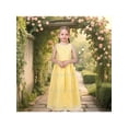 thumbnail image 2 of Sunny Fashion Girls Dress Retro Yellow Maxi Lace Beach Halter Strap Formal Celebrations Special 10 Years, 2 of 7