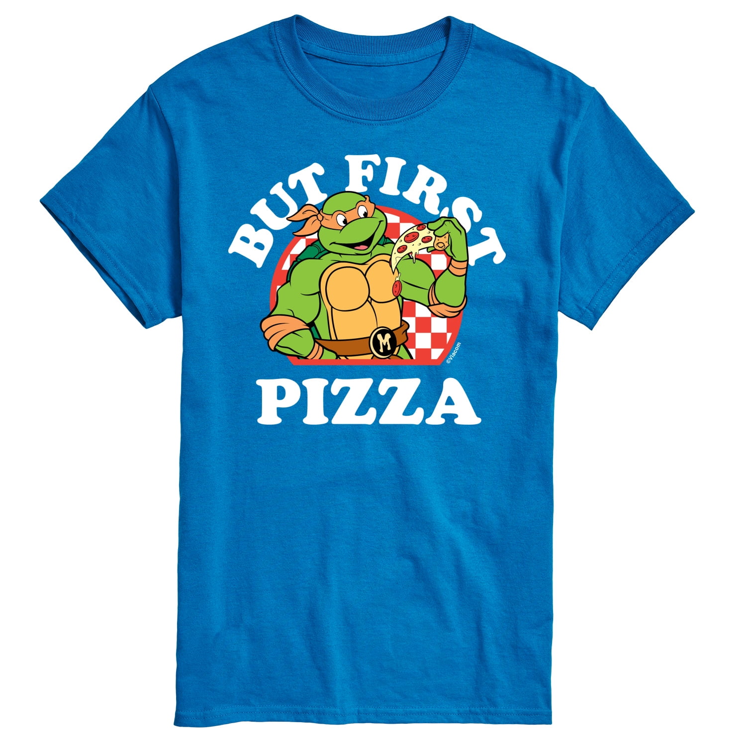  Teenage Mutant Ninja Turtles Ok But First Pizza Premium T-Shirt  : Clothing, Shoes & Jewelry