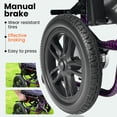 thumbnail image 5 of Arshin Electric Wheelchairs for Adults 20+ Miles Range,Silent Electric Wheelchair Lightweight Foldable with 360°Joystick,All Terrain Dual Motors,286+ lbs Capacity(Purple), 5 of 15