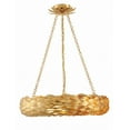 thumbnail image 5 of 536-GA Crystorama Lighting Broche - 6 Light Chandelier-5 Inches Tall and 24 Inches Wide-Antique Gold Finish, 5 of 9