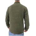 thumbnail image 4 of Puntoco Sudadera Con Capucha De Manga Larga Con Bolsillo Empalmado Y Cuello Alto De Polar Sólido Informal Para Hombre, 4 of 4