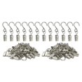 thumbnail image 1 of 50 ganchos para cortina de ducha Wosthever colgadores decorativos anillos de clip Plata 2Conjunto, 1 of 6