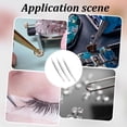 thumbnail image 5 of 3Pcs Jewelry Tweezers 5.6" High Precision Stainless Steel Non-Serrated Elbow Tweezer with Fine Point Tips Needle Nose Tweezers Pliers for Sewing Beading Quilting Jewelry Making Crafts grey, 5 of 9