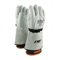 PIP Industries B676682 Top Grain Goatskin Leather & Nylon Protector for Novax Gloves, Orange & White - Size 11
