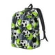 thumbnail image 1 of Disketp Football Mochila de Lona Estampada, Mochila Escolar de Viaje Ligera para Estudiantes y Portátil-Medium, 1 of 5