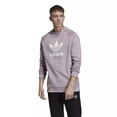 thumbnail image 3 of Adidas originals Trefoil Warm-up Crew Sweatshirt Light Purple ED5946, 3 of 4