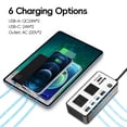 thumbnail image 6 of 12v to 110v power converter car with cigarette lighter plug fast charging car inverter 200w inverter,black-138*70*36, 6 of 13