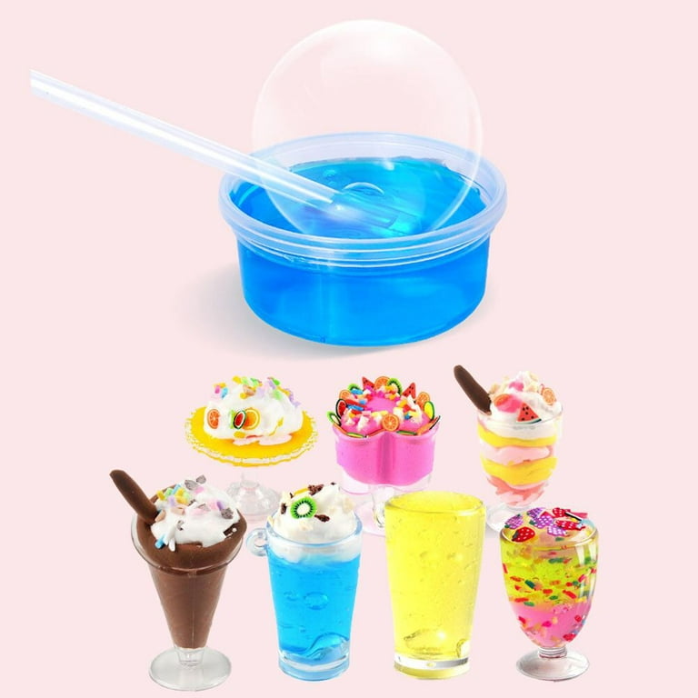10pcs/lot Mixed Charms slime Juice Drink Bottle Resin Plasticine Beads Making  Supplies Lizun DIY Slime