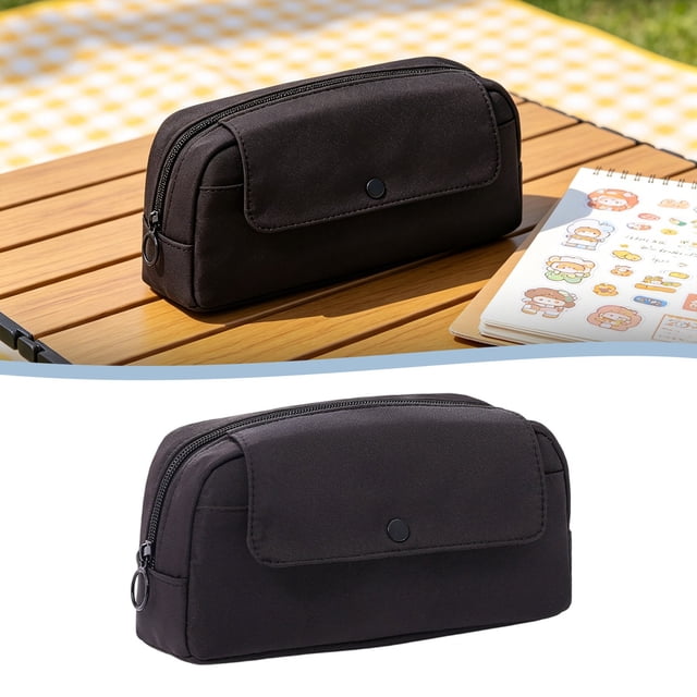 1Pc Pencil Case Multi-Function Pencil Case Cloth For Classroom Office Desk (B)