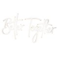 thumbnail image 1 of Charming Better Together Decorative Signs, Handmade Neon Light Brightness Adjustable For Wedding Celebration, Perfect Indoor Use Decoration (42 x 31 cm), 1 of 5