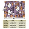 thumbnail image 5 of Halloween Hello Kitty Cozy Blanket Stylish Pirate Print Versatile Soft Throw for Air Conditioned Rooms Bed & Lounge 30x40 H-9, 5 of 5