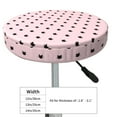 thumbnail image 4 of KLL Cute Cat Round Bar Chair Cushion Cover 13 inch ,Bar Stool Protector with Elastic, Soft Washable, 4 of 6