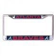 thumbnail image 1 of Atlanta Braves Laser Chrome License Plate Frame, 1 of 1