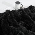 thumbnail image 3 of DweIke Shaggy Throw Blanket with Sherpa Warm Underside,Super Soft Cozy Large Plush Fuzzy Blanket,60"x80",Black, 3 of 7